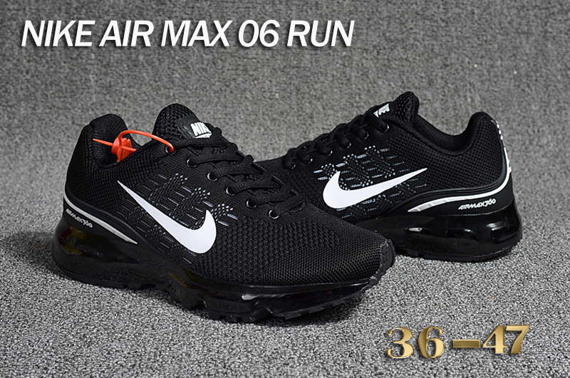 Men Nike Air Max 06 Run Black White Shoes
